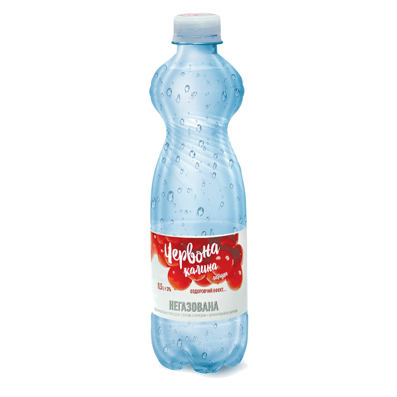 Вода мінеральна ЧЕРВОНА КАЛИНА, негазована, 0,5л